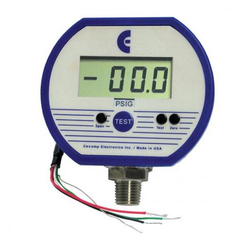 DPG1000DR & F4DR Series Low Voltage Powered 4 wire Digital Pressure  / Vacuum Gauges with Transmitter